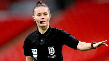 File photo dated 01-11-2020 of Referee Rebecca Welch during the Women's FA Cup Final at Wembley Stadium, London. Issue date: Tuesday March 30, 2021.  Read less